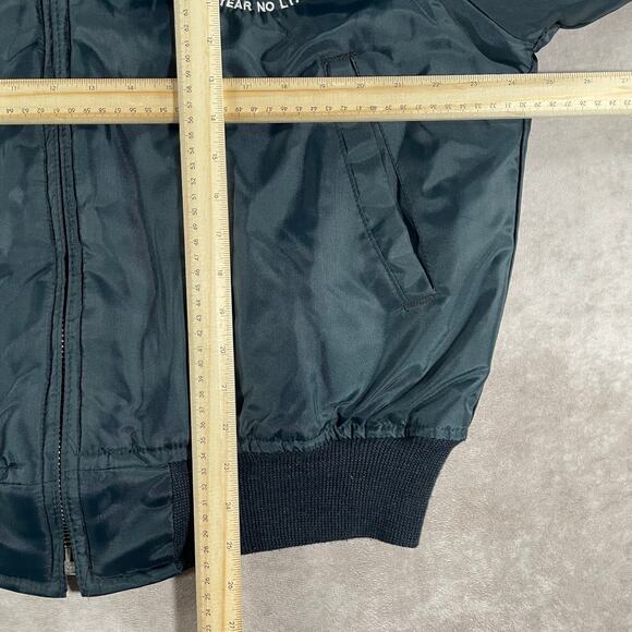 80’s VTG Flight Jacket Floyd Gorpcore Nylon Full Zip Insulated Bomber Jacket - Picture 4 of 7